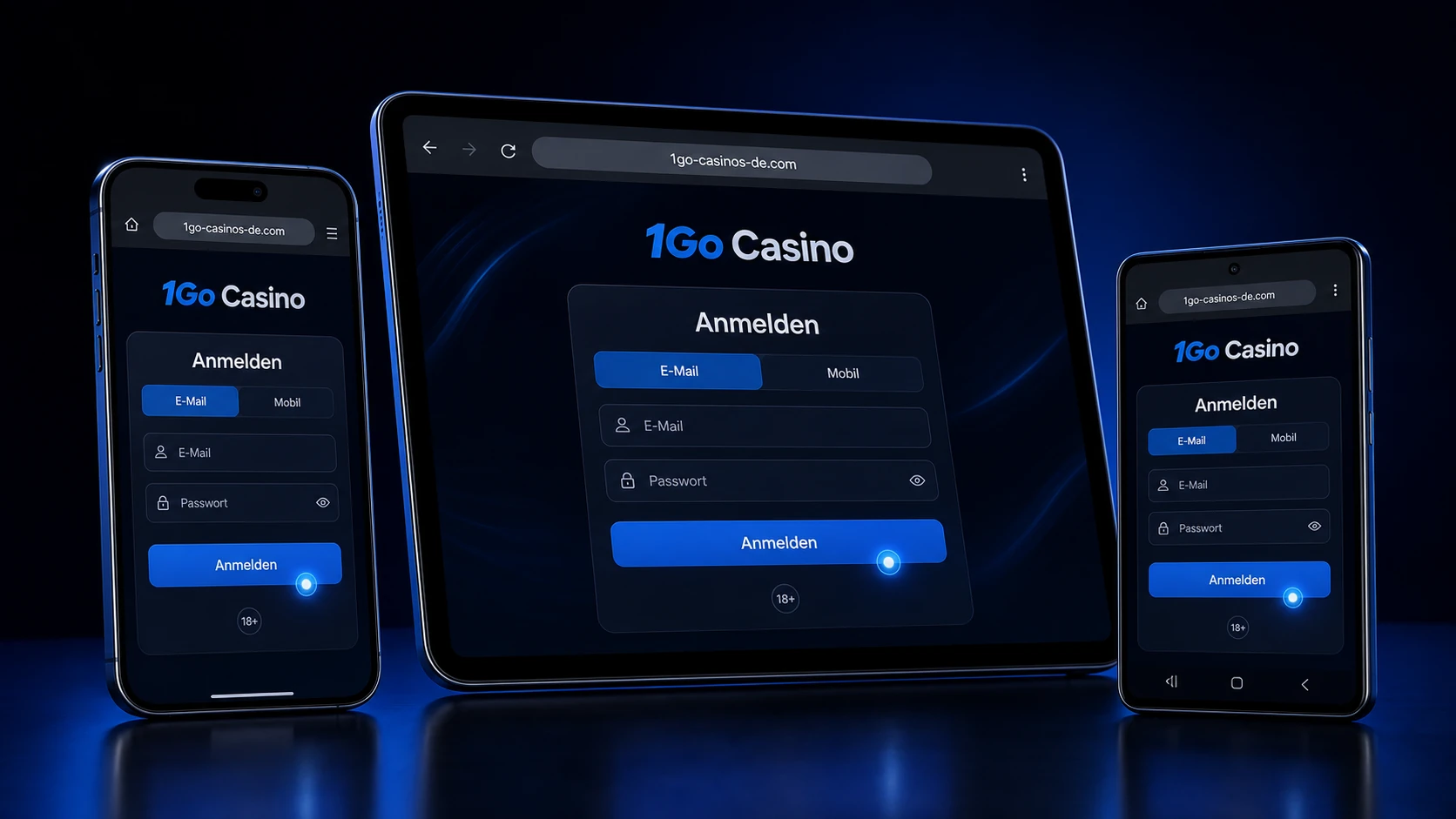 1GO Online Casino Login auf mobilen Geräten