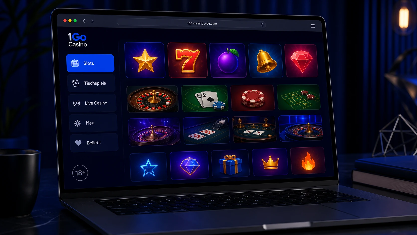 Spielautomaten und Casino-Spiele bei 1GO Casino